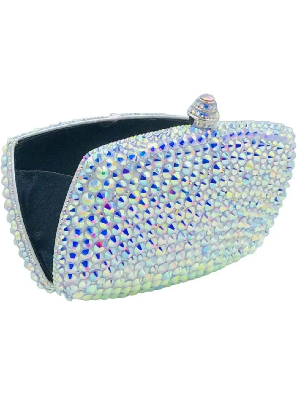 Mini Crystal Clutch Purse for Women - Rhinestone Evening Bag, Wedding Party
